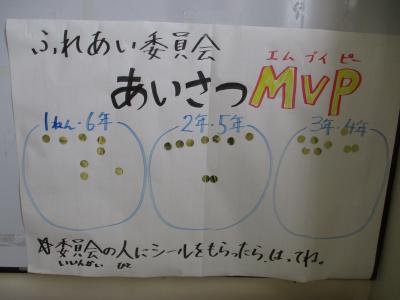 あいさつMVP