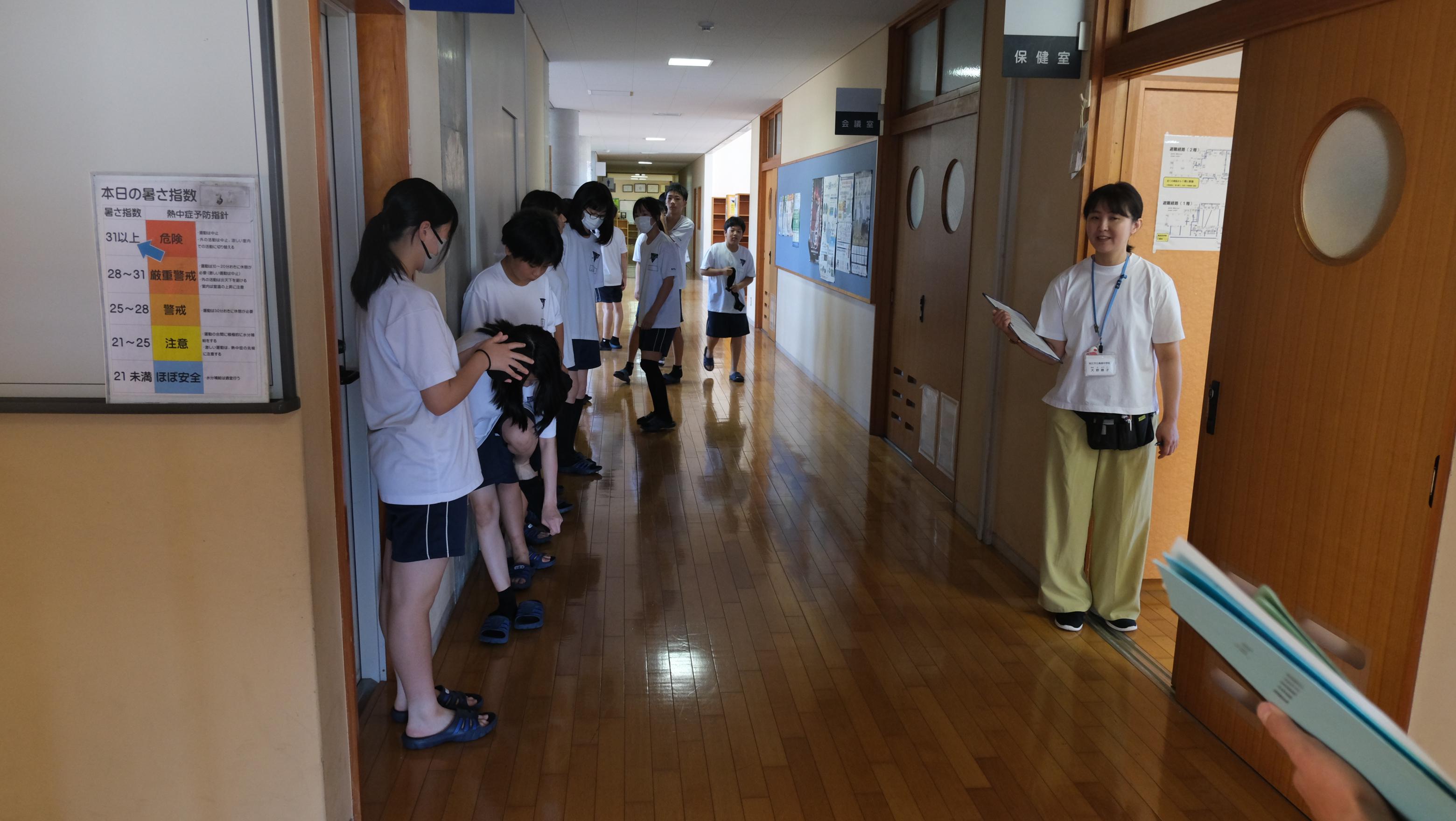 中学生  身体測定 2学期身体測定が行われました - 松江市立島根中学校