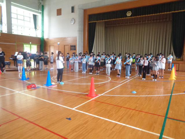 5年生 体育館練習 - 松江市立八雲小学校